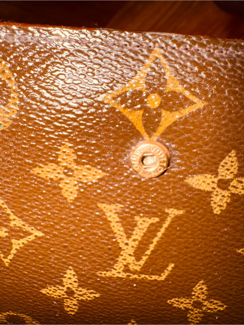 Louis Vuitton vintage monogram French kiss lock wallet, brown - Picture 12 of 16